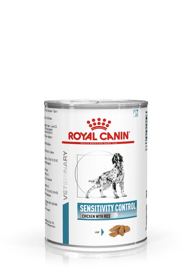 Royal Canin Veterinary Sensitivity Control Pâté au poulet/riz pour chiens adultes, boîte de 410 g