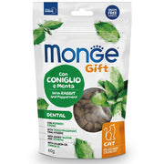 Monge Gift Dental Snack pour chats adultes Lapin et Menthe 60 g