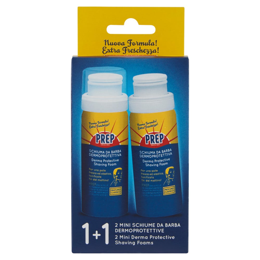 Prep Mousse à raser dermoprotectrice 2 x 50 ml