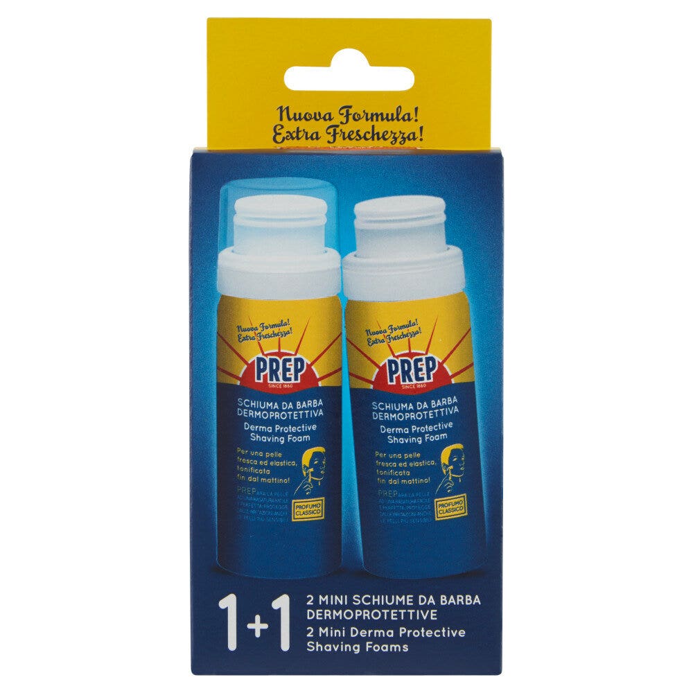 Prep Mousse à raser dermoprotectrice 2 x 50 ml