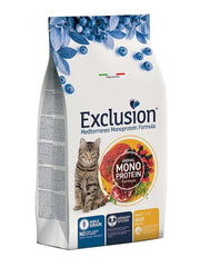 Exclusion Mediterraneo Monoprotein Noble Grain Adult Beef Croquettes pour chats 12 kg