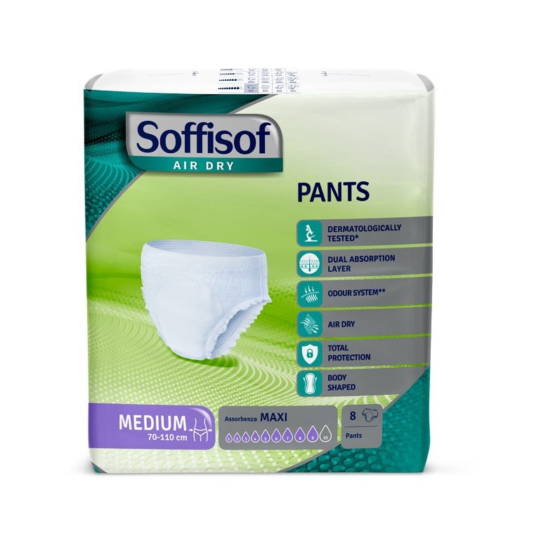 Soffisof Air Dry Pants Maxi Taglia Medium 8 Pezzi