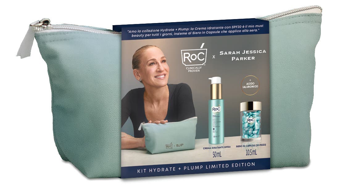 Roc Kit Hydrate + Plump Sérum Visage 30 capsules + Hydratant Visage 50 ml SPF30