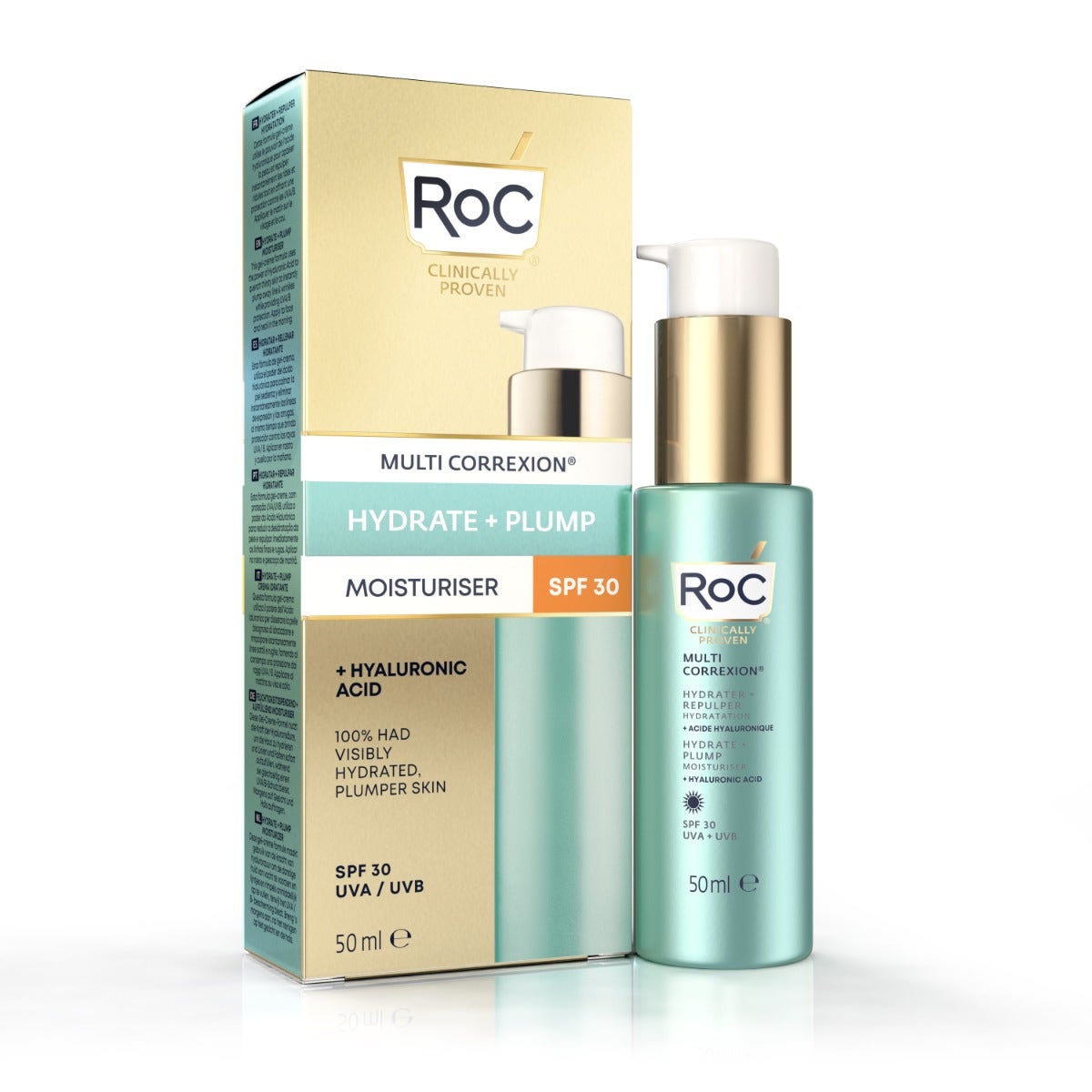 Roc Kit Hydrate + Plump Siero Viso 30 Capsule +Idratante Viso 50ml SPF30