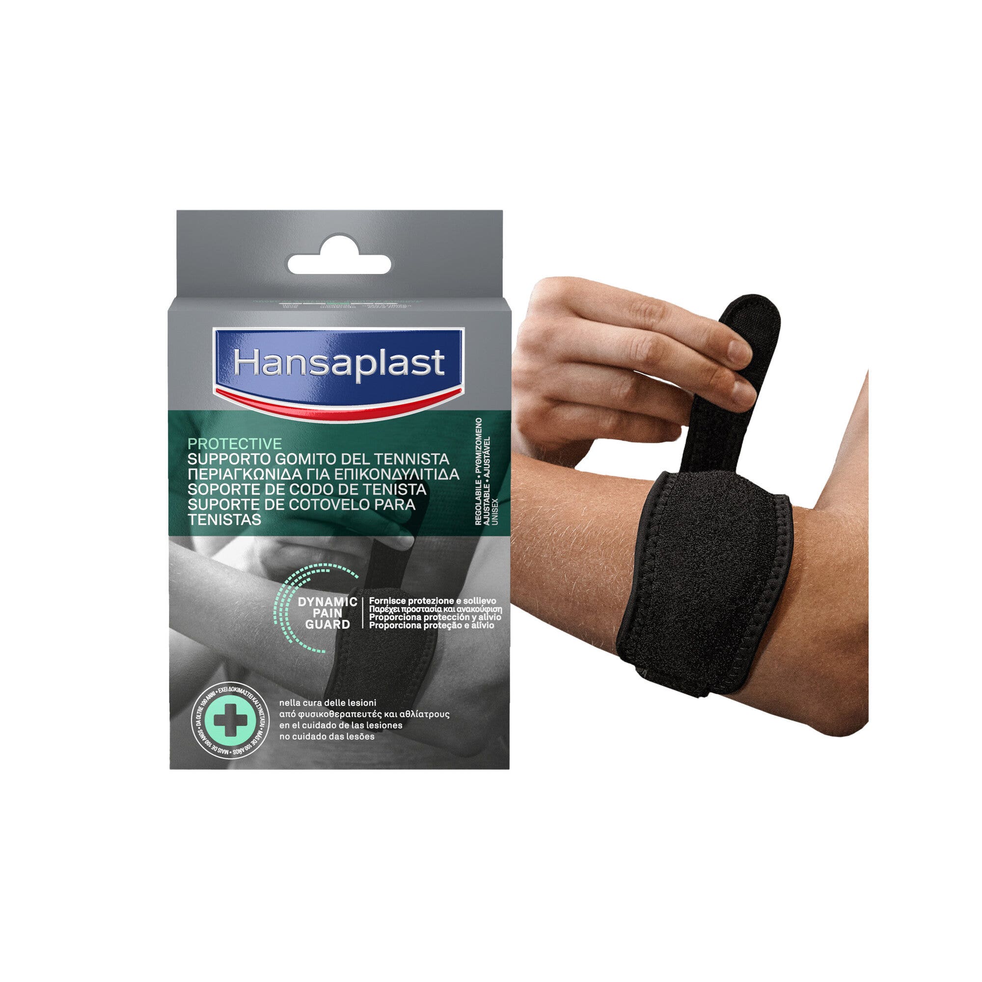 Hansaplast Sport Bandage pour coude de tennis, attelle pour épicondylite, protection pour le coude