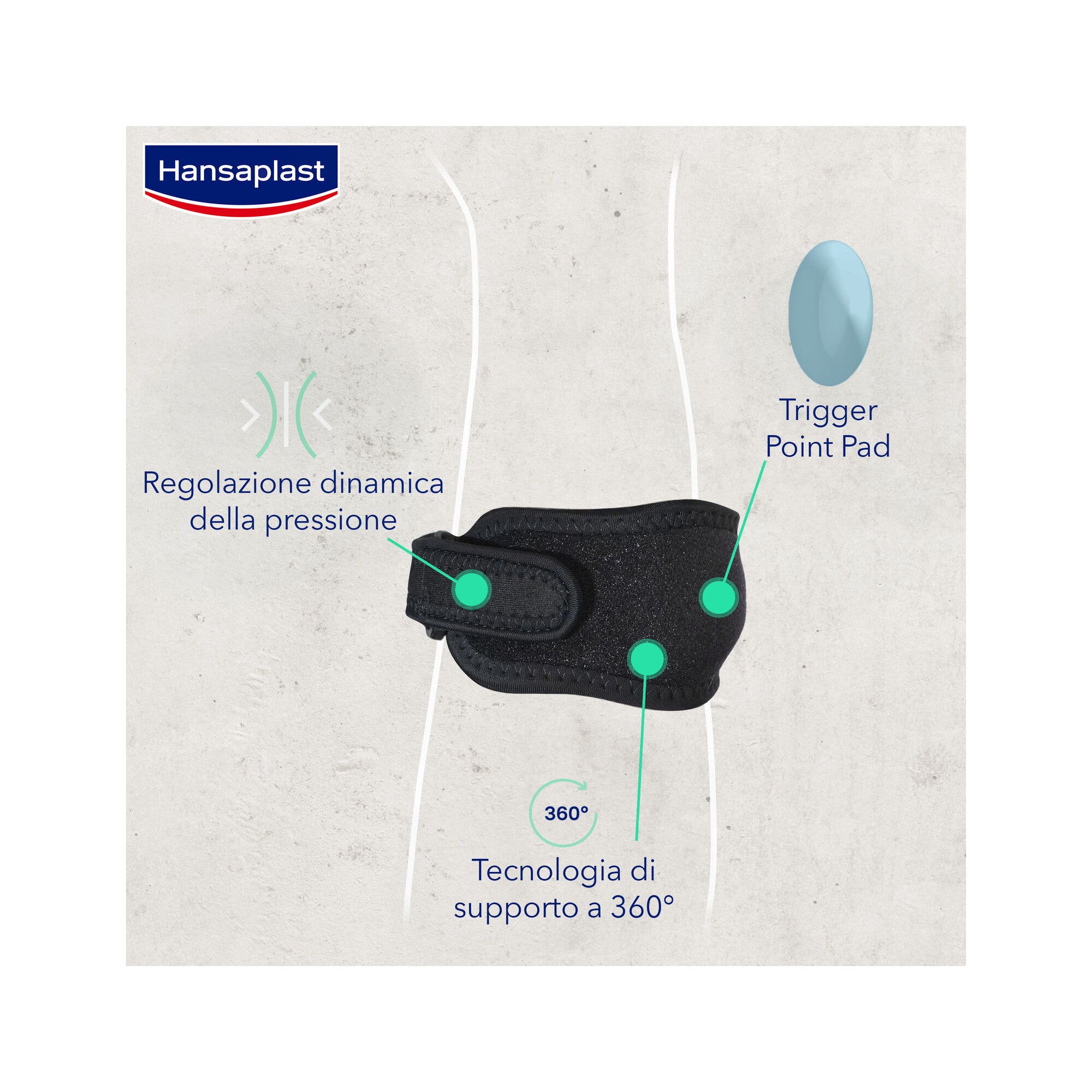 Hansaplast Sport Bandage pour coude de tennis, attelle pour épicondylite, protection pour le coude
