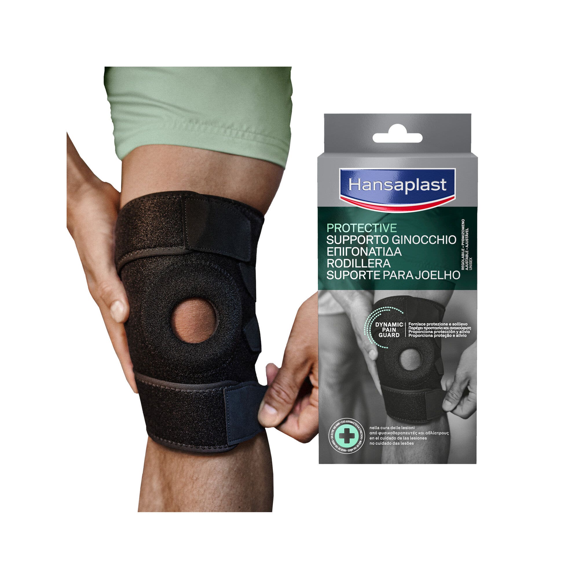 Hansaplast Sport Genouillère de soutien pour protection et soulagement de la douleur