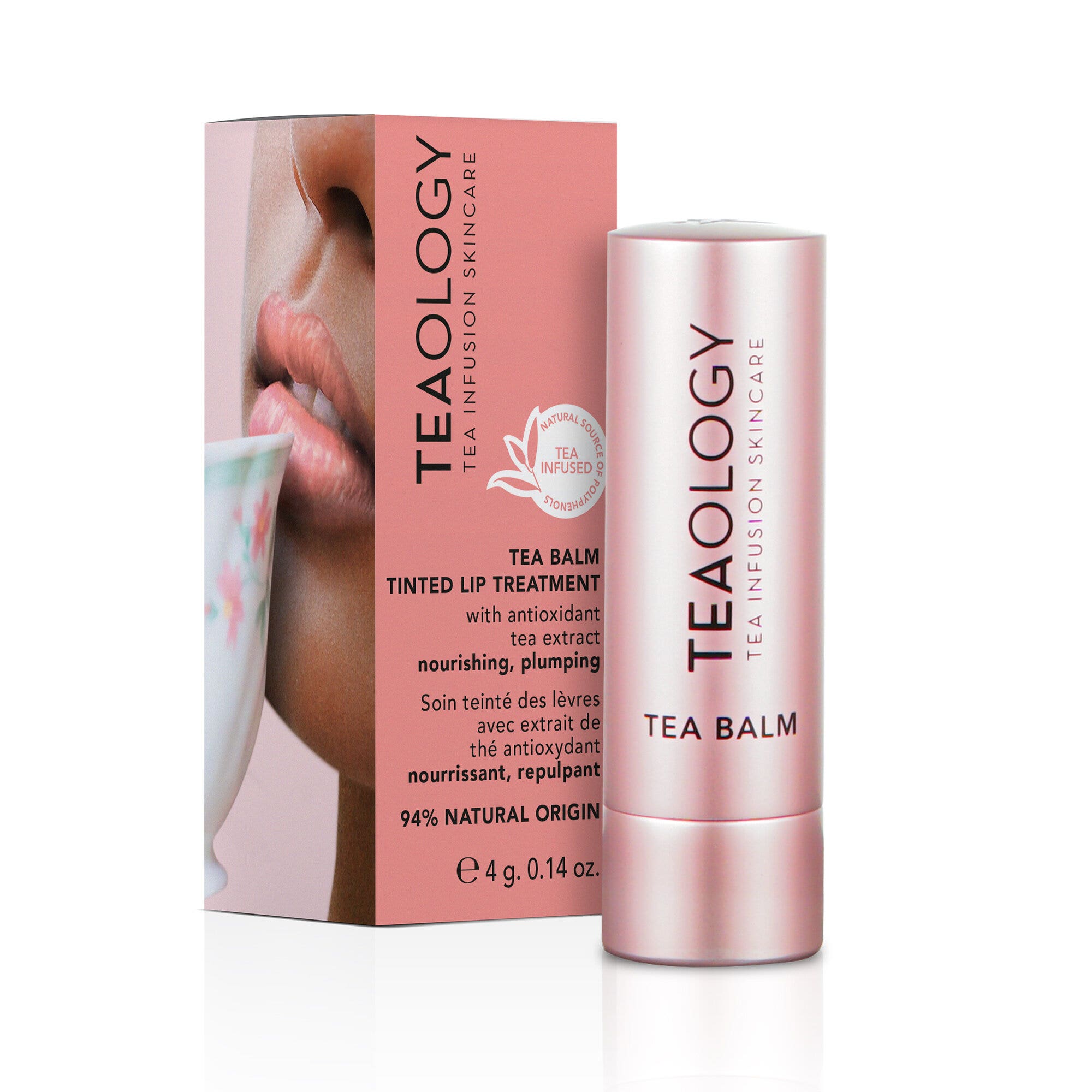 Teaology Baume à lèvres au thé à la pêche 4 g