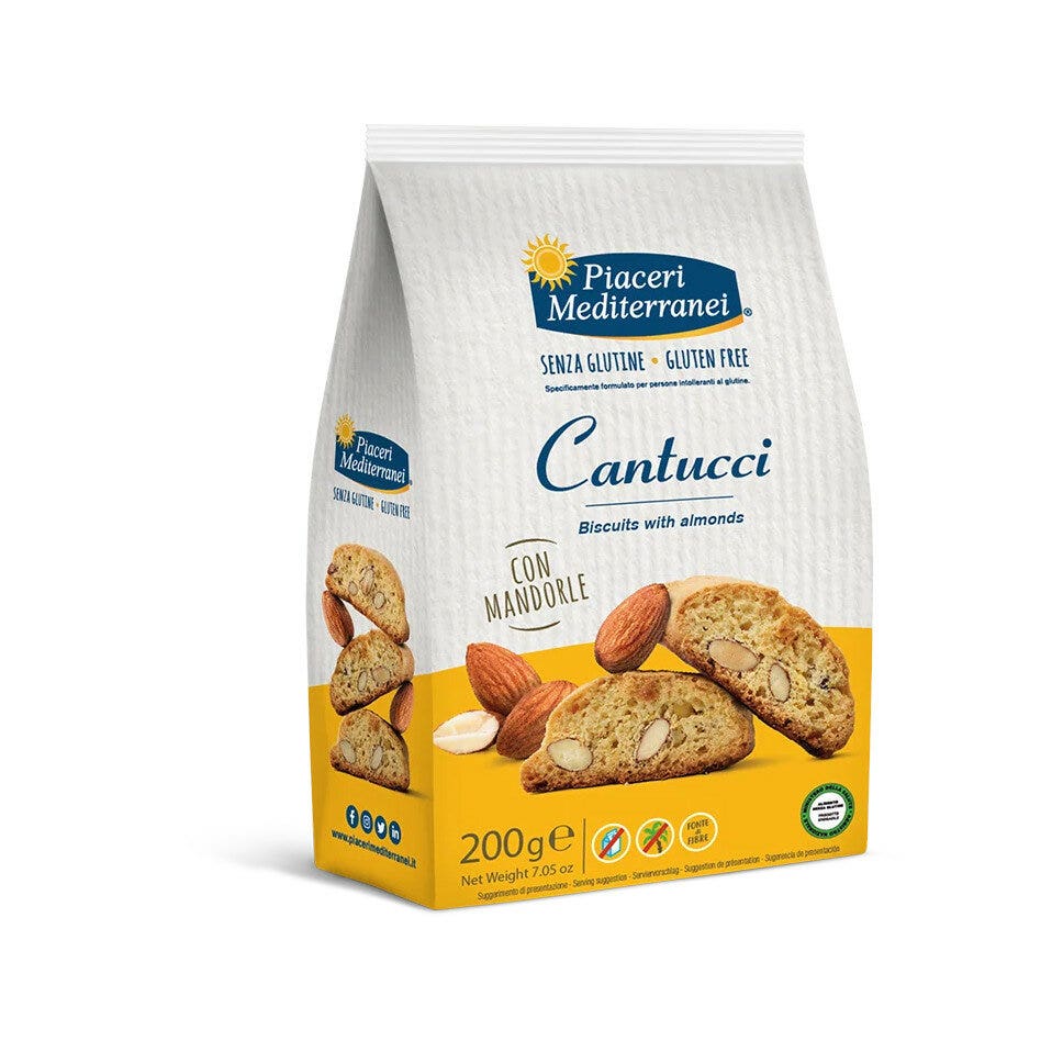 Piaceri Mediterranei Biscuits Cantucci 200 g sans gluten