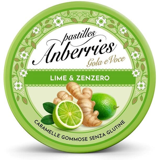 Anberries Lime & Gingembre Bonbons Gommeux 50 g