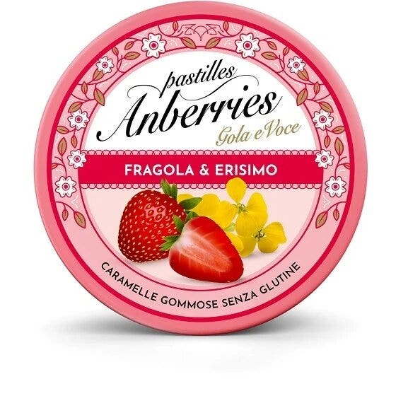Pastilles Anberries Fraise & Erisimo 50 g
