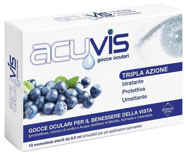 Acuvis Gouttes ophtalmiques 10 flacons