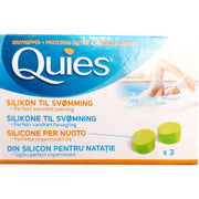Quies Bouchons d'oreille en silicone pour la natation, 3 paires
