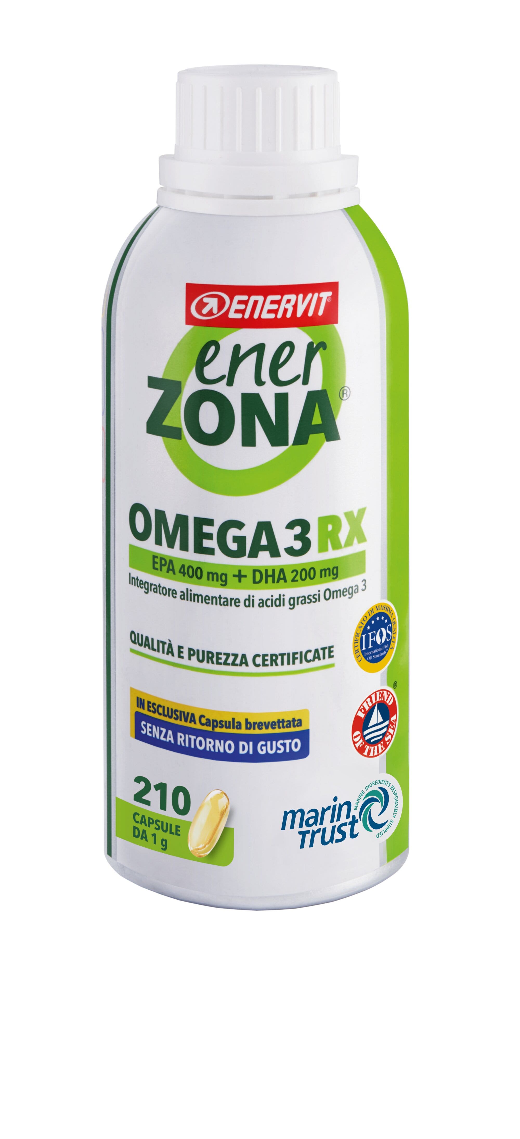 EnerZona Omega 3 RX 210 gélules de 1 g, complément alimentaire de haute qualité