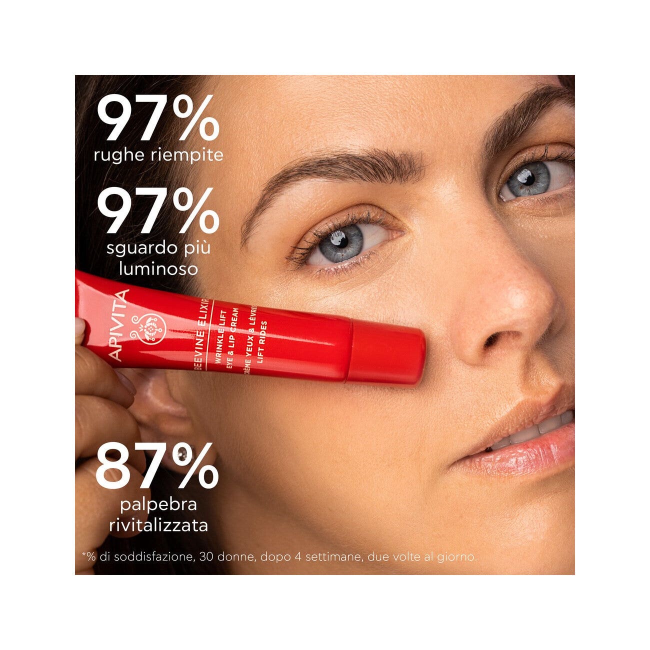 Apivita Beevine Elixir Crema Anti-Rughe Contorno Occhi e Labbra 15ml
