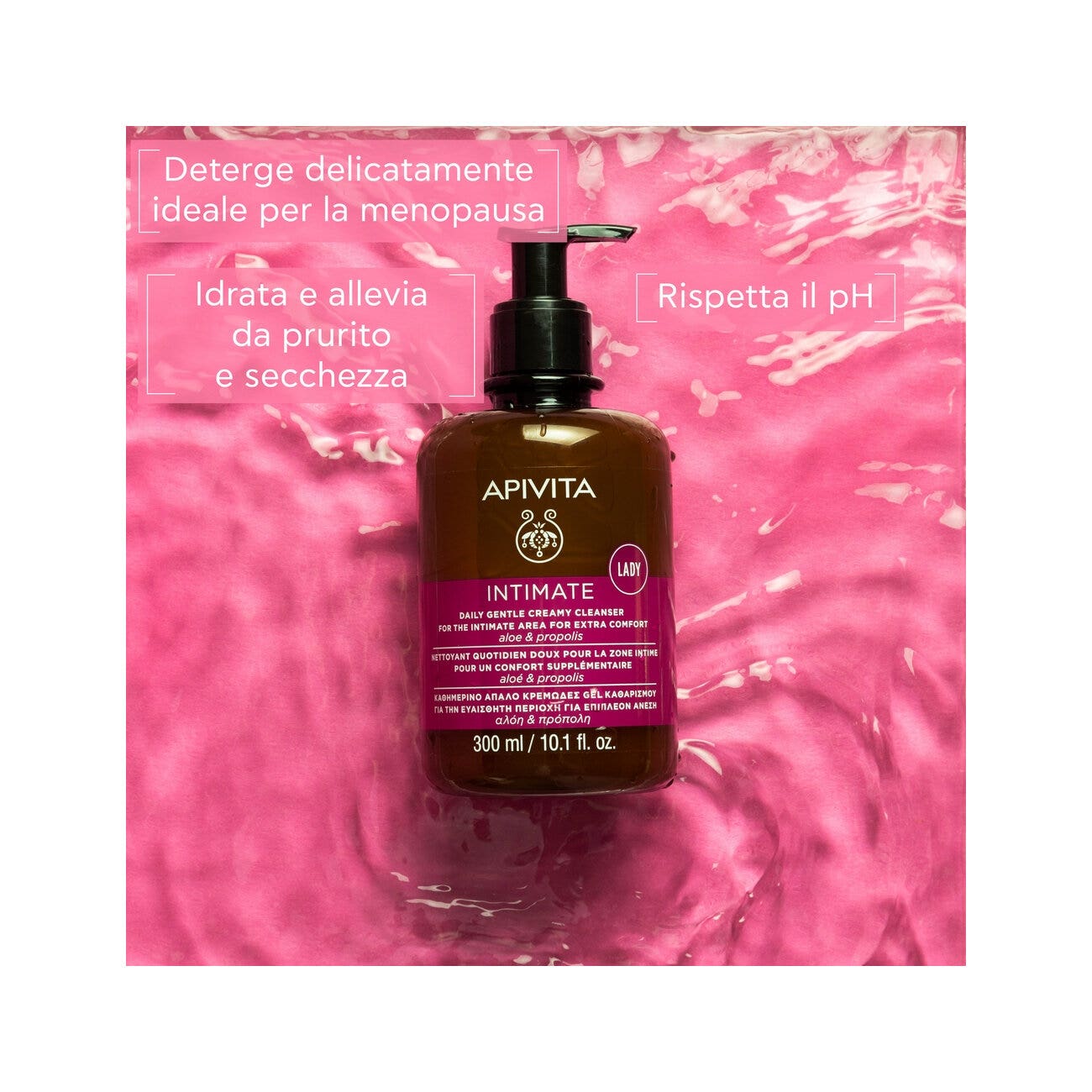 Apivita Intimate Lady Gel Detergente Intimo Delicato 300ml