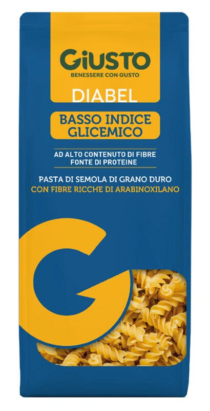 Giusto Diabel Pâtes Fusilli à faible indice glycémique 400 g