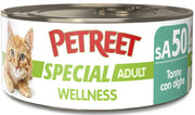Petreet Wellness Thon aux algues, nourriture humide pour chat adulte, pot de 70 g