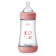 Chicco Biberon pour nouveau-né Perfect 5 Biberon rose débit moyen 240 ml 2 mois+