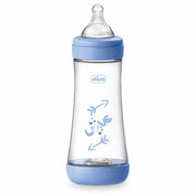 Chicco Biberon pour nouveau-né Perfect 5 Biberon bleu à débit rapide 300 ml 4 mois+