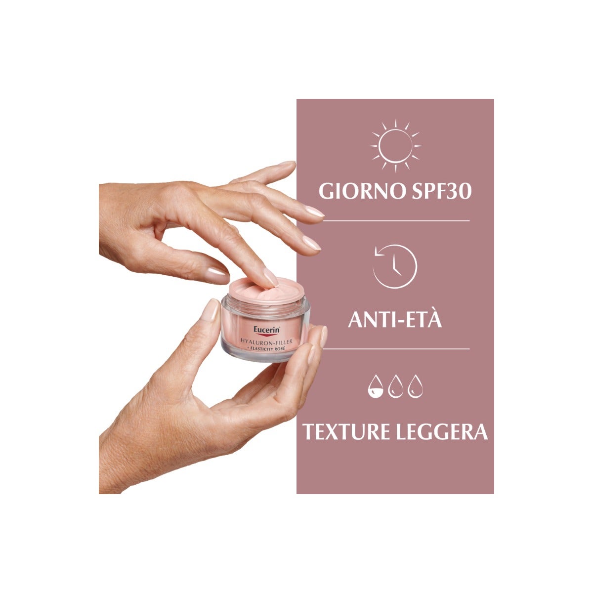 Eucerin Hyaluron-Filler + Elasticity Crema Giorno Rosé SPF30 50ml