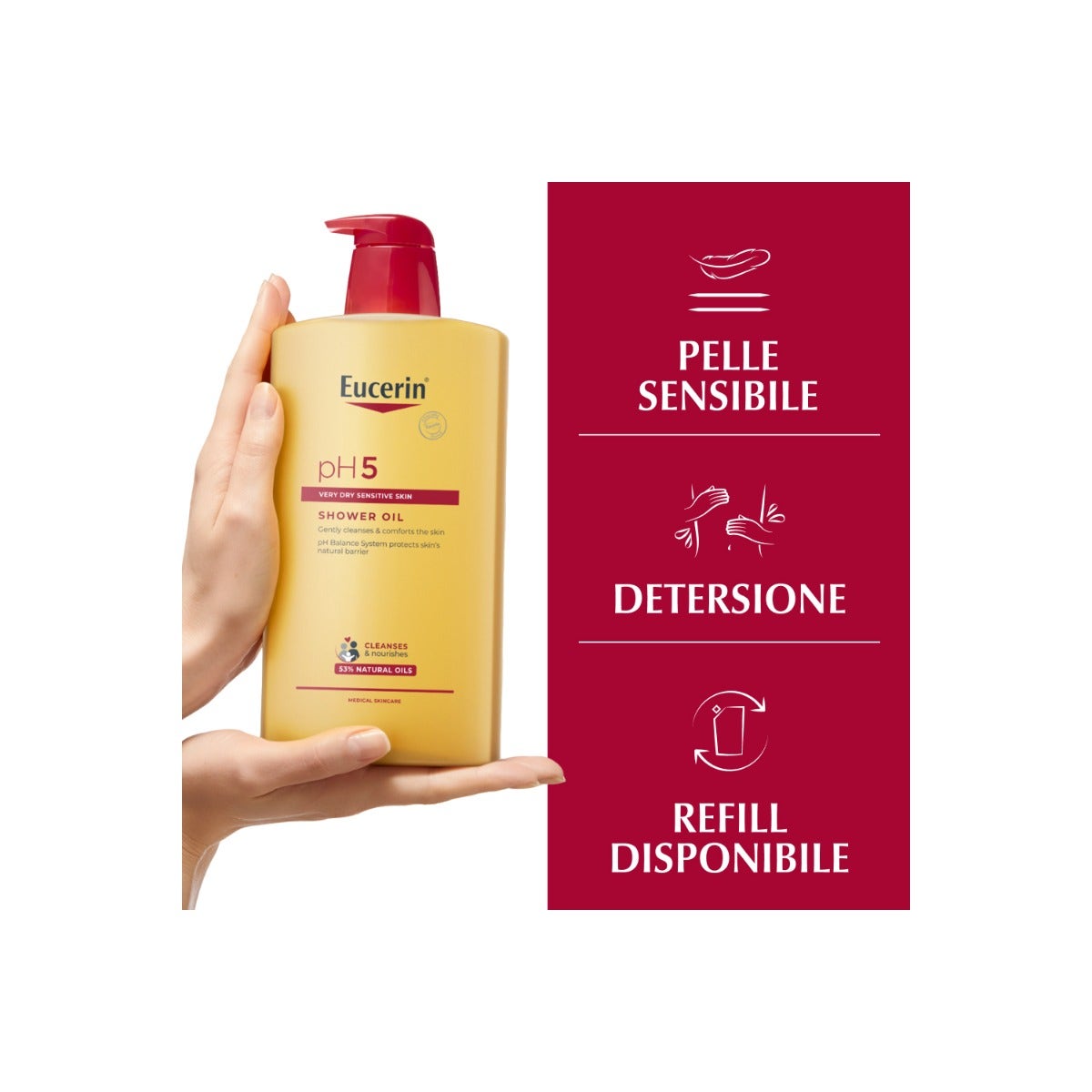 Eucerin pH5 Olio Detergente Doccia 1000ml Idratante