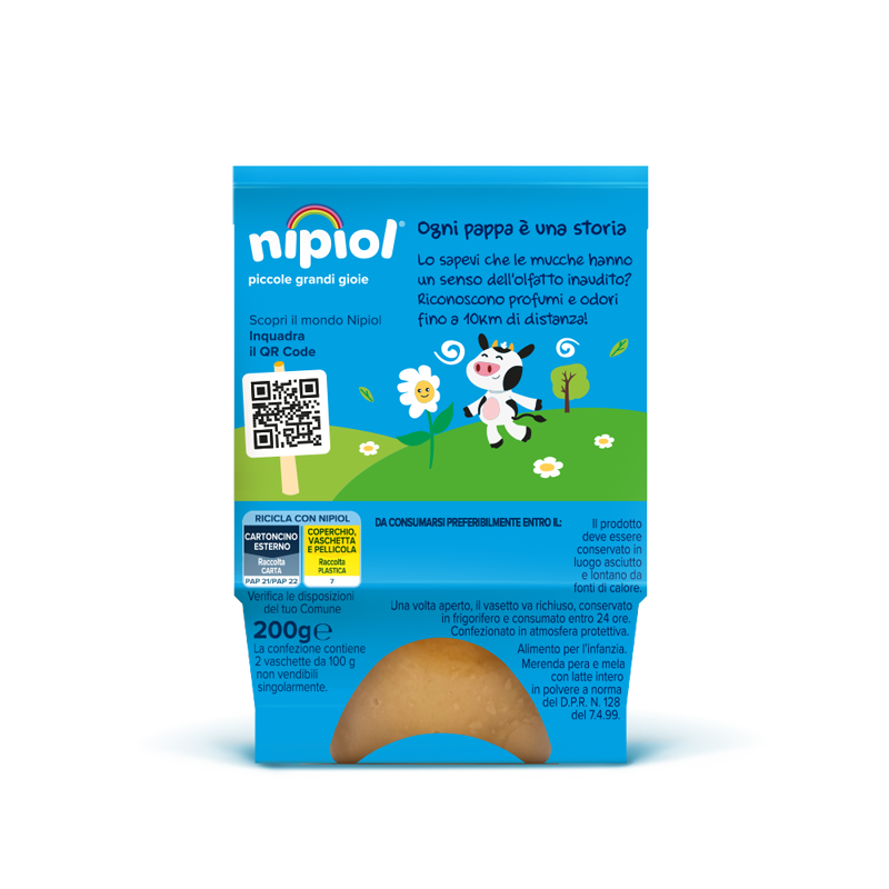 Nipiol Merenda Mela/Pera 2x100g