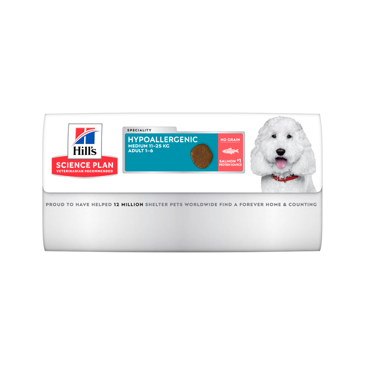 Hill's Science Plan Hypoallergenic Al Salmone Cibo Secco Cani Adulti Taglia Media Sacco 14kg