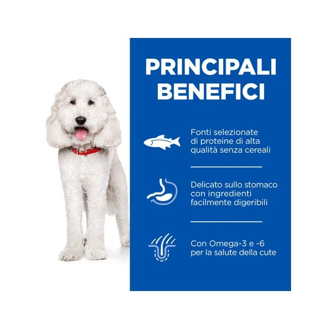 Hill's Science Plan Hypoallergenic Adult Croquettes au saumon pour chiens de taille moyenne, sac de 2,5 kg