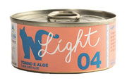 Natural Code Light 04 Thon et aloès pour chats adultes, boîte de 4 x 70 g