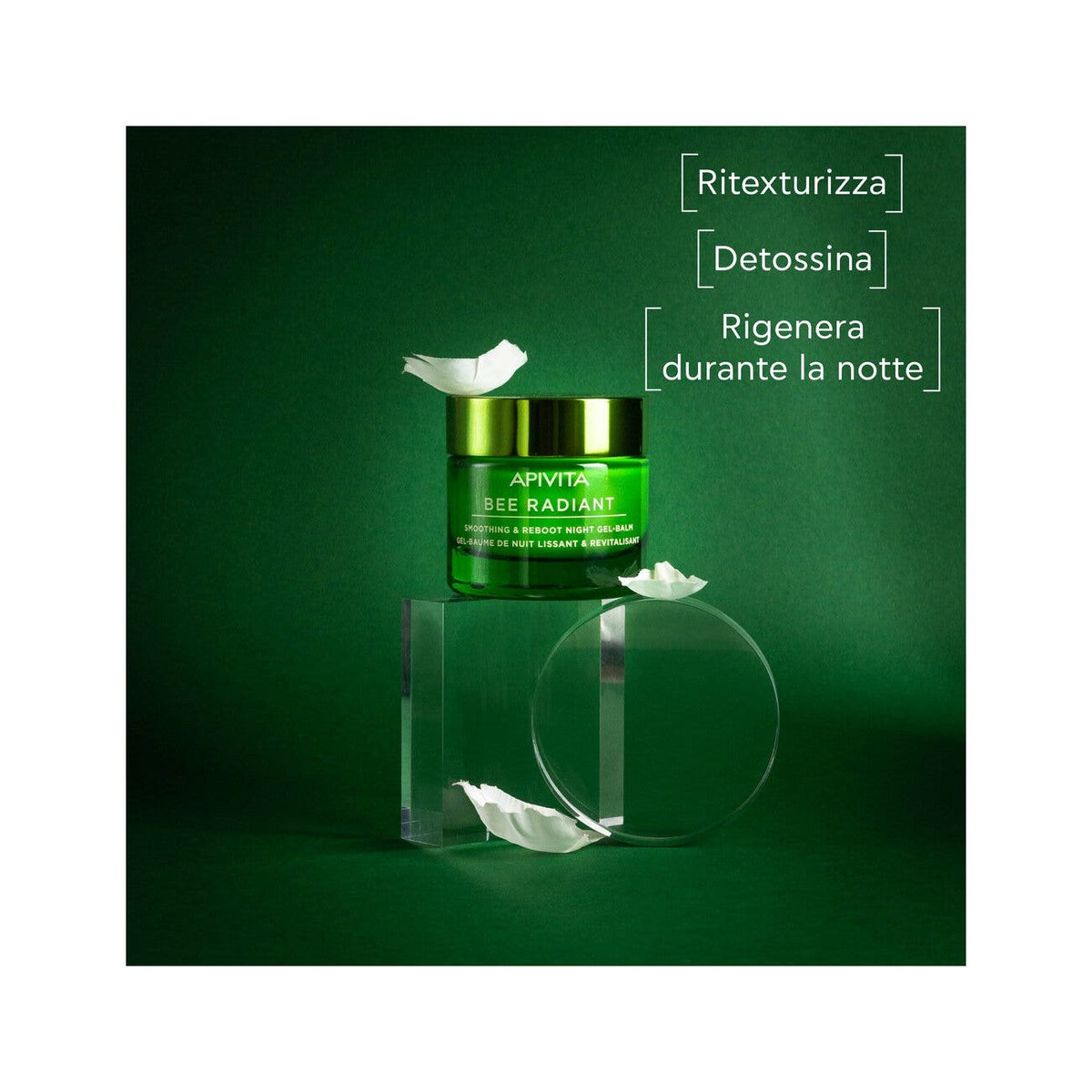 Apivita Bee Radiant Gel-Baume de Nuit Lissant & Réactivant 50 ml