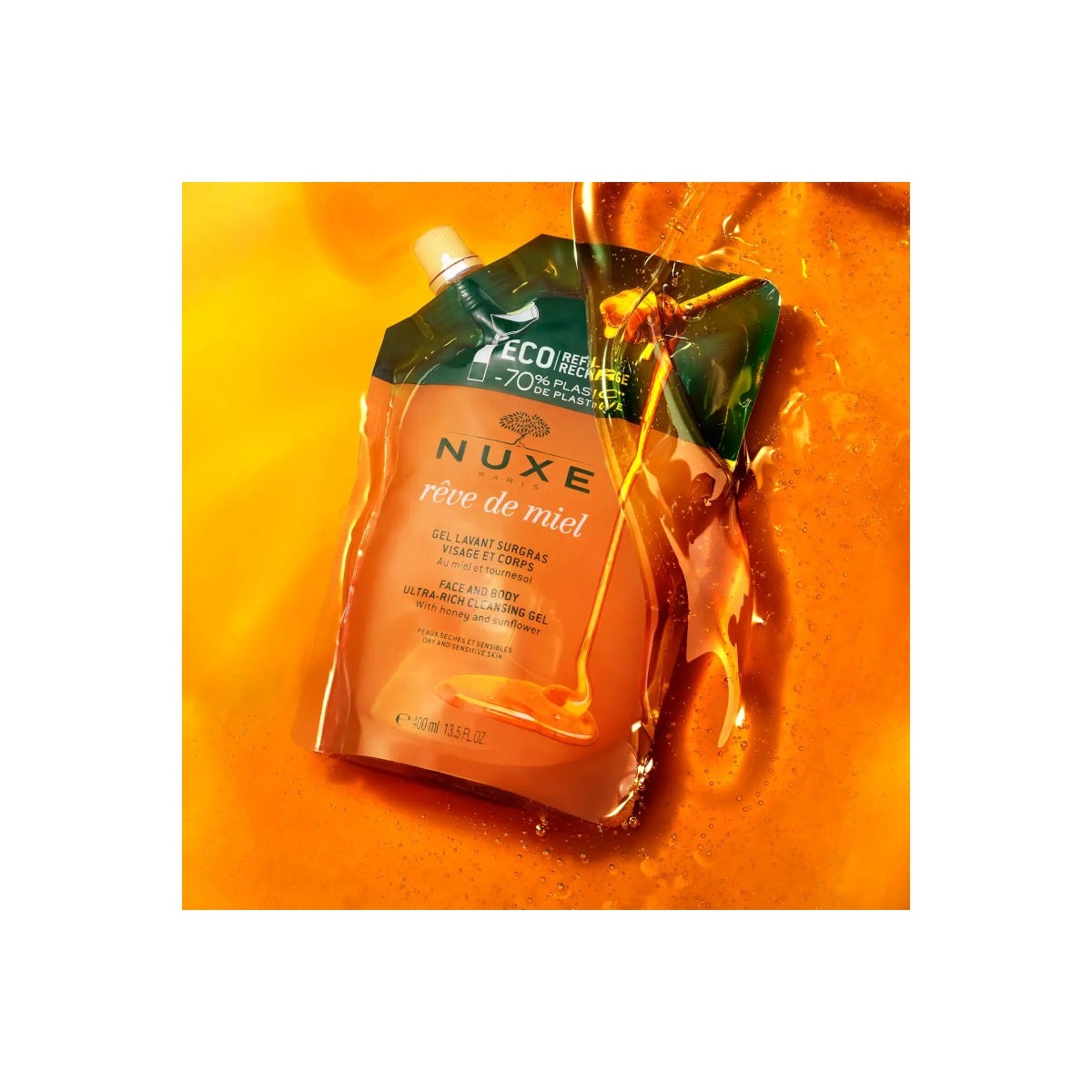 Nuxe Reve De Miel Ricarica Gel Lavante Surgrassante Viso E Corpo 400ml