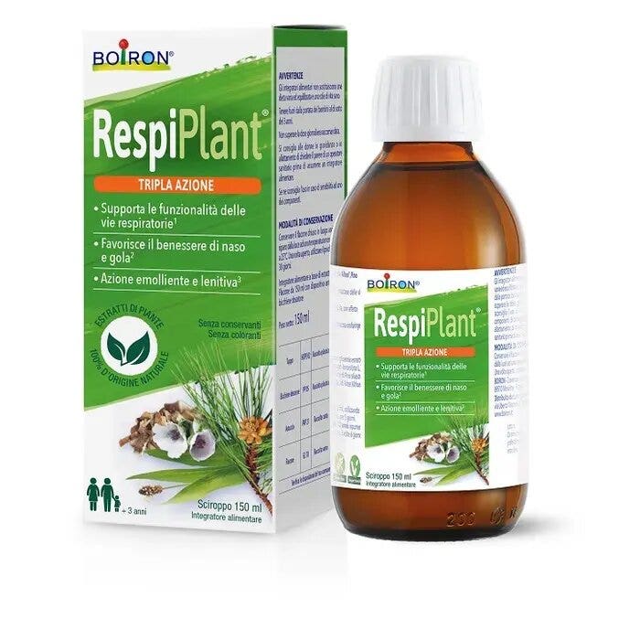 Boiron Respiplant Sirop 150 ml + Cache-cou d'hiver offert