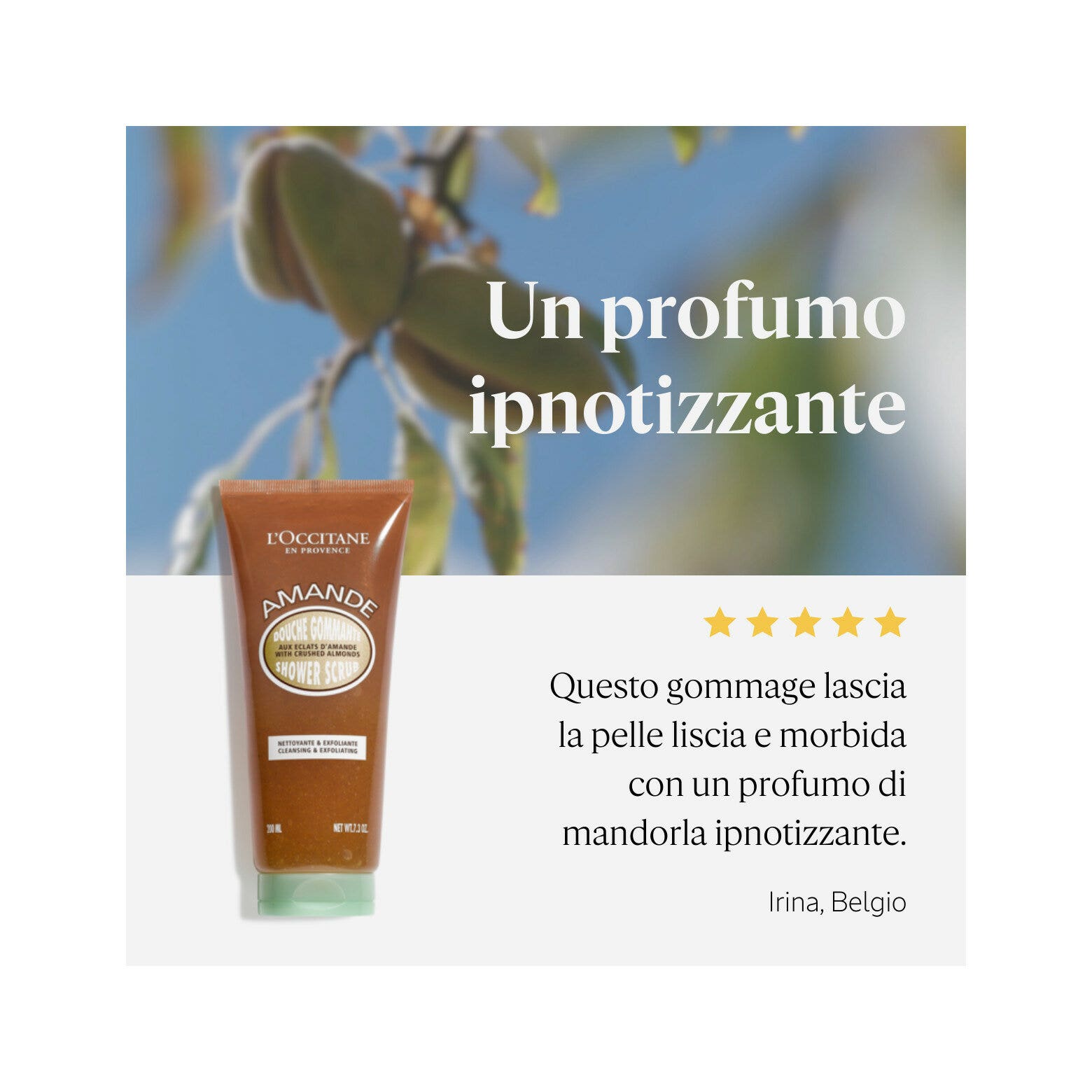 L'Occitane Bagno Doccia Esfoliante Alla Mandorla 200ml