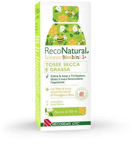 RecoNatural Sirop pour toux sèche et grasse pour enfants 150 ml