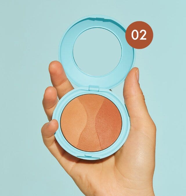 Goovi Trio de poudres bronzantes 02 Deep Golden Bronze