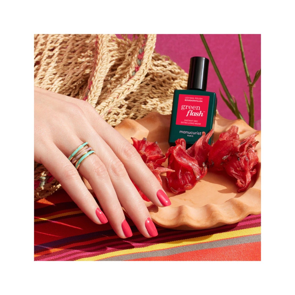 Manucurist Green Flash Vernis semi-permanent Bougainvillea 15 ml