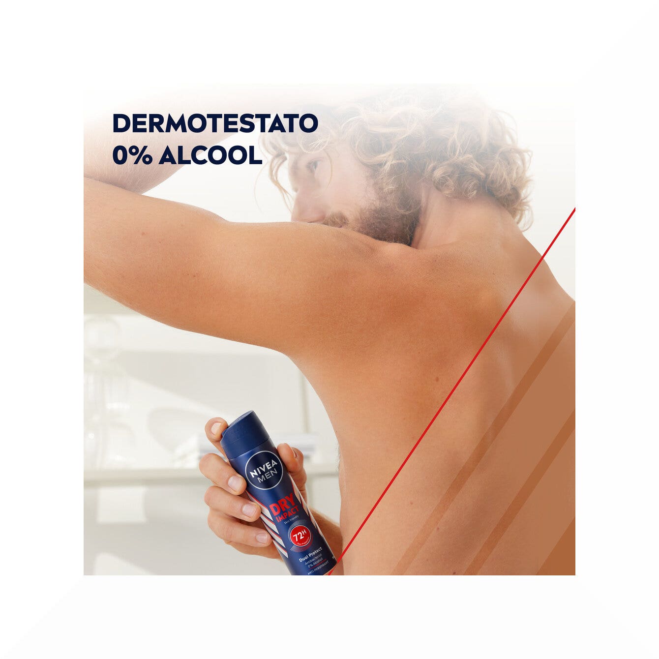 Nivea Men Dry Impact Déodorant spray pour homme, 72 h de protection anti-transpirante, 150 ml