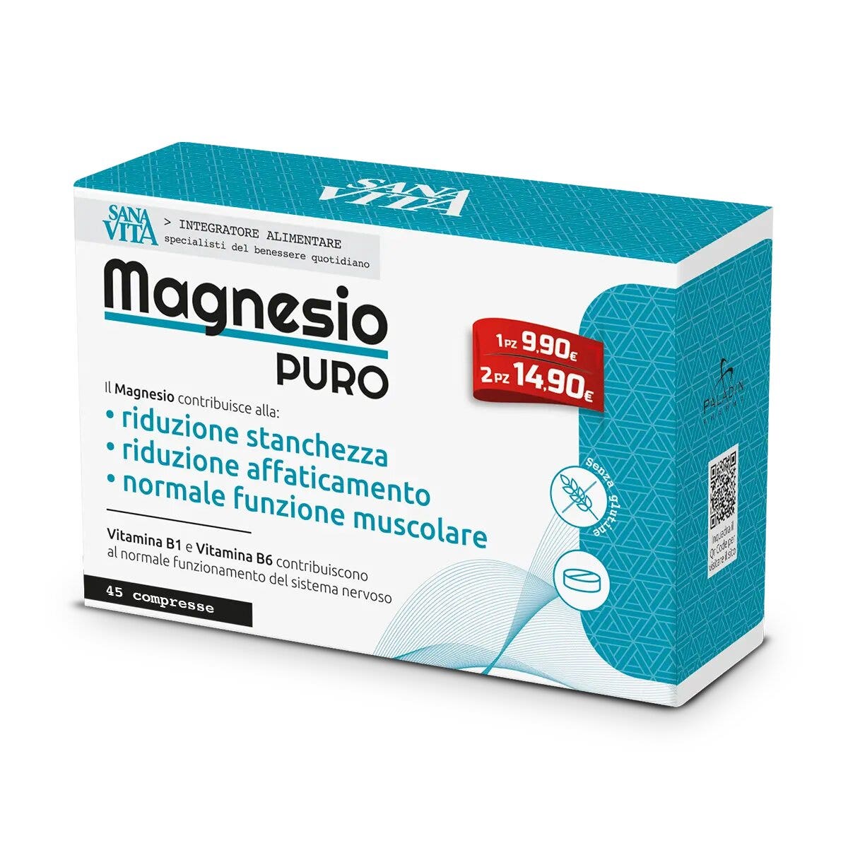 Sanavita Magnésium pur 45 comprimés