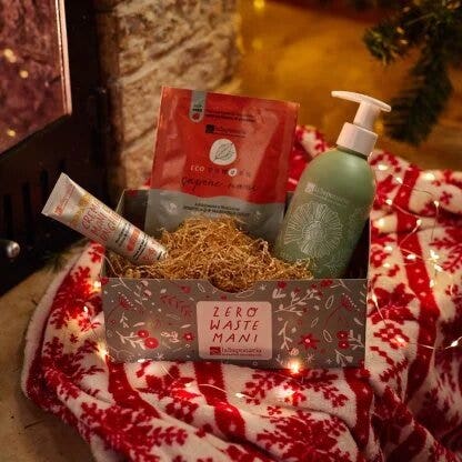 La Saponaria Coffret Crème Mains et Ongles + Savon Mains en Poudre + Distributeur