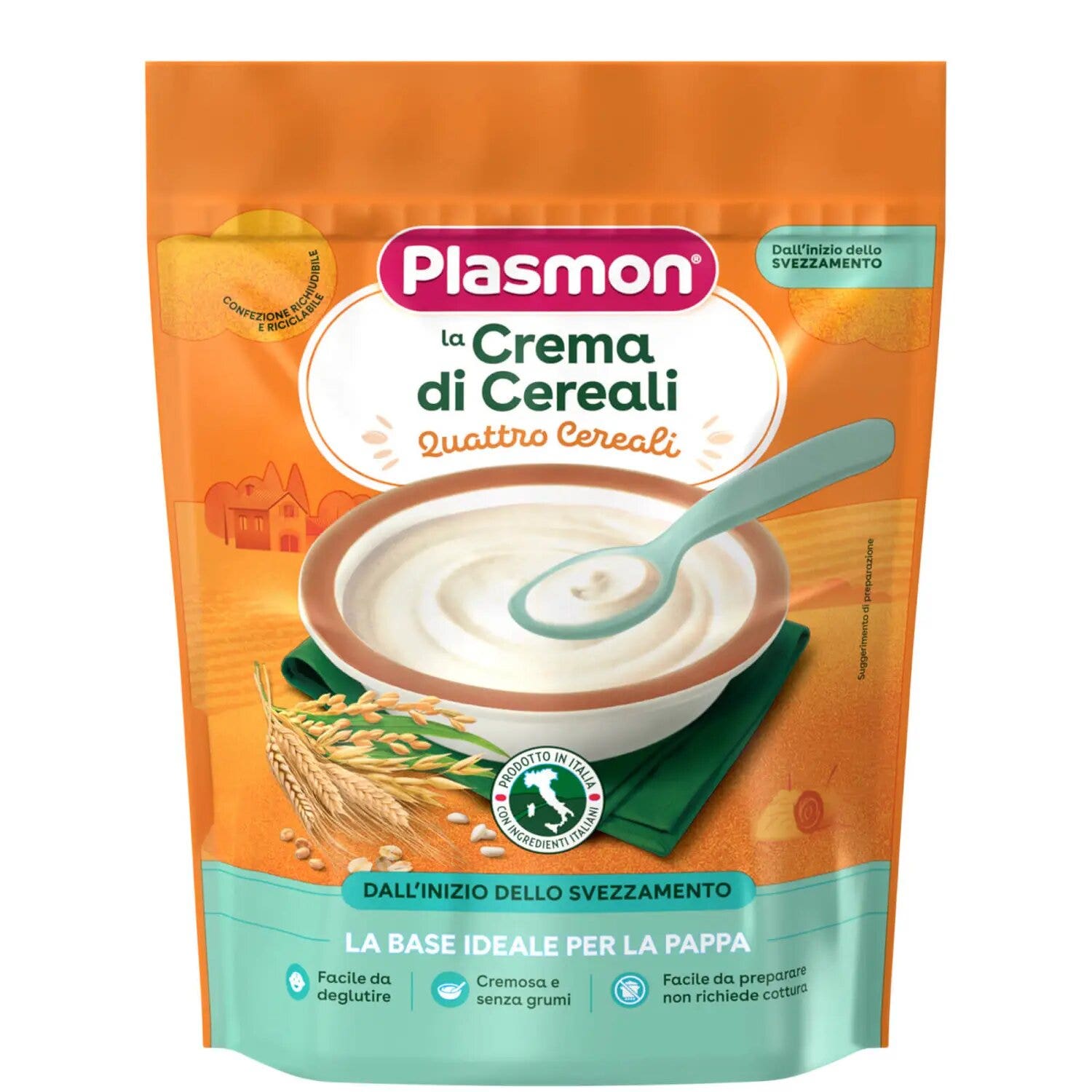 Plasmon Crème de céréales aux quatre céréales 200 g