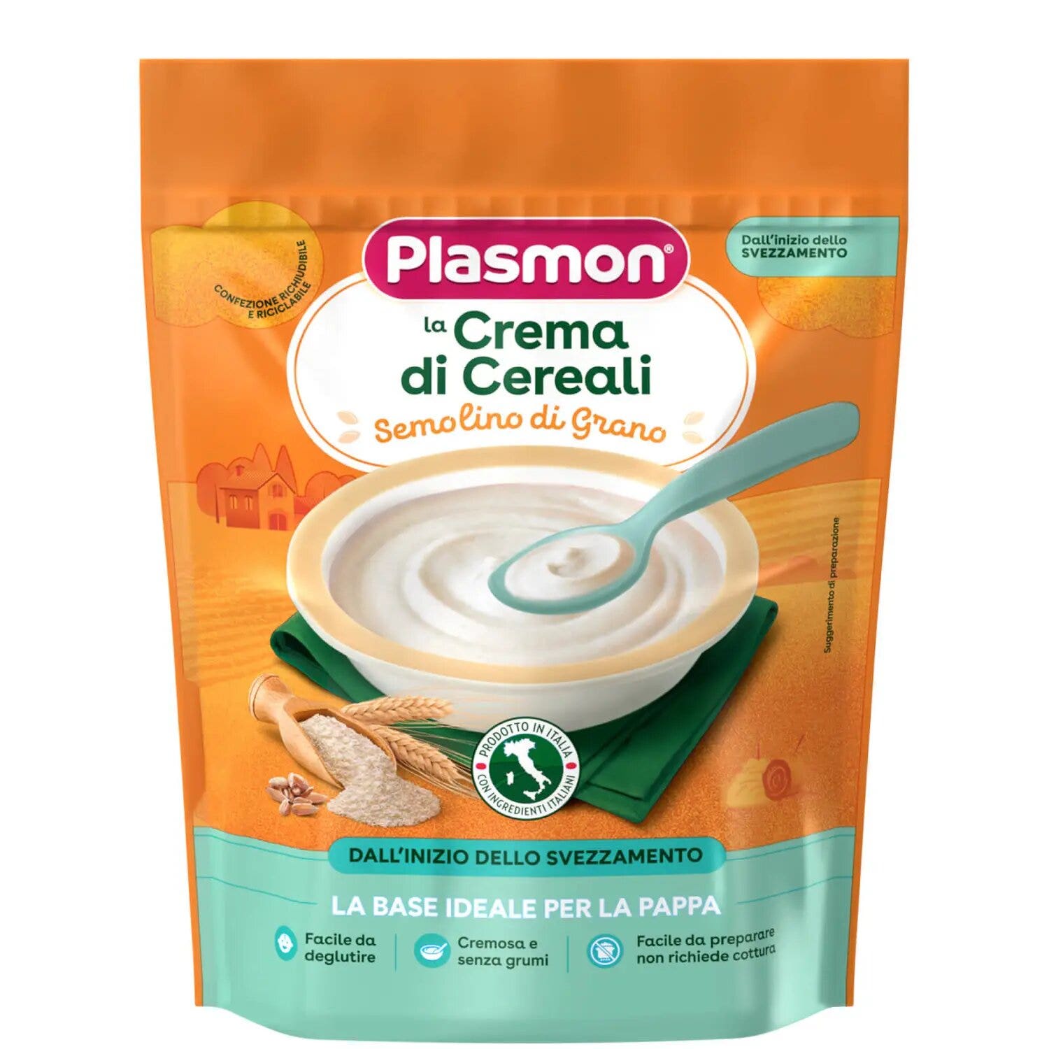 Plasmon Crème de céréales à la semoule de blé 200 g