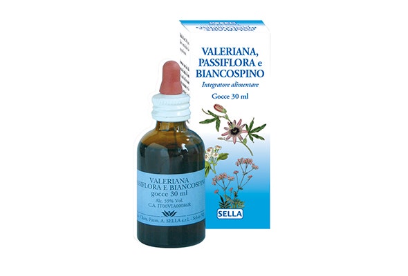 Valériane, Passiflore et Aubépine, Gouttes 30 ml