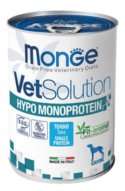 Monge VetSolution Hypo Monoprotein Canine Thon en boîte 400 g