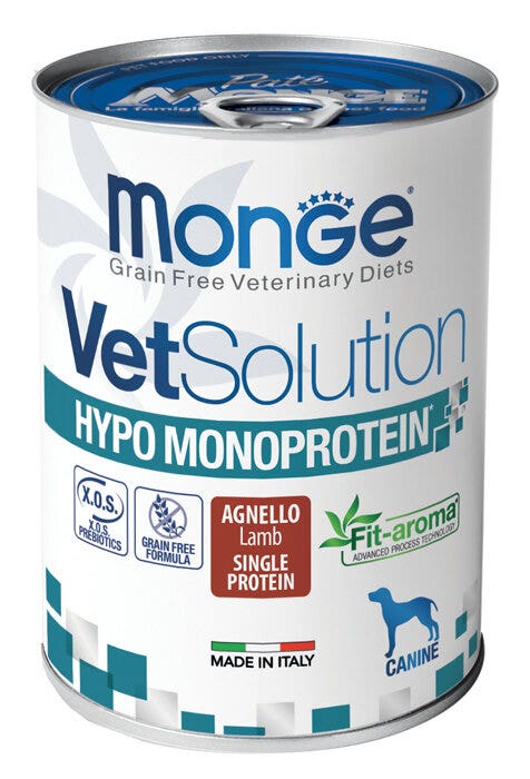 Monge VetSolution Hypo Monoprotein Canine Agneau Boîte de 400 g