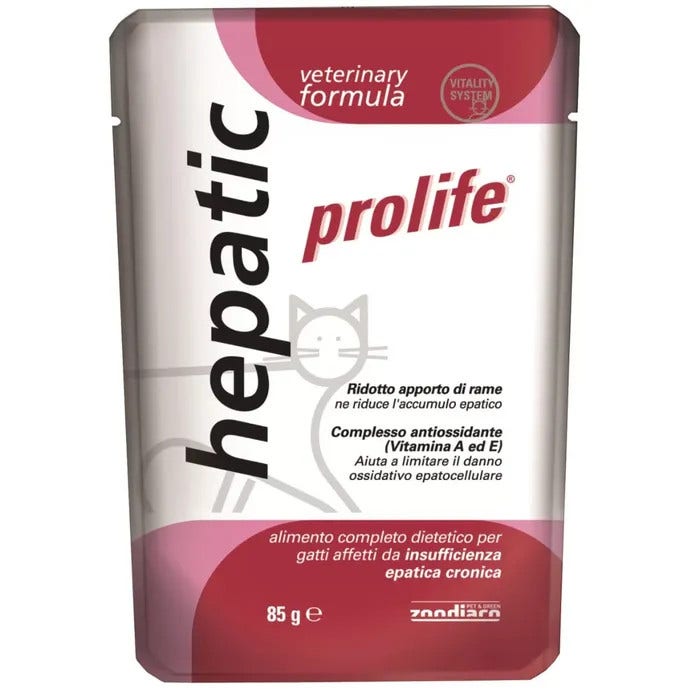 Prolife Veterinary Formula Hepatic Nourriture humide pour chats Sachet 85 g