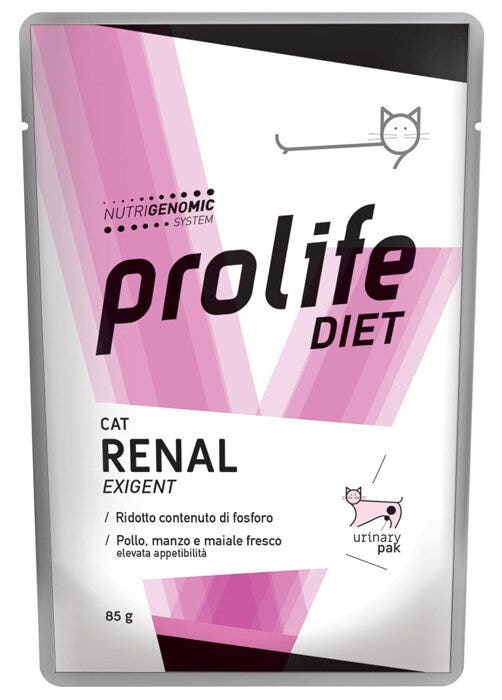 Prolife Diet Cat Renal Exigent Nourriture humide pour chats Sachet 85 g