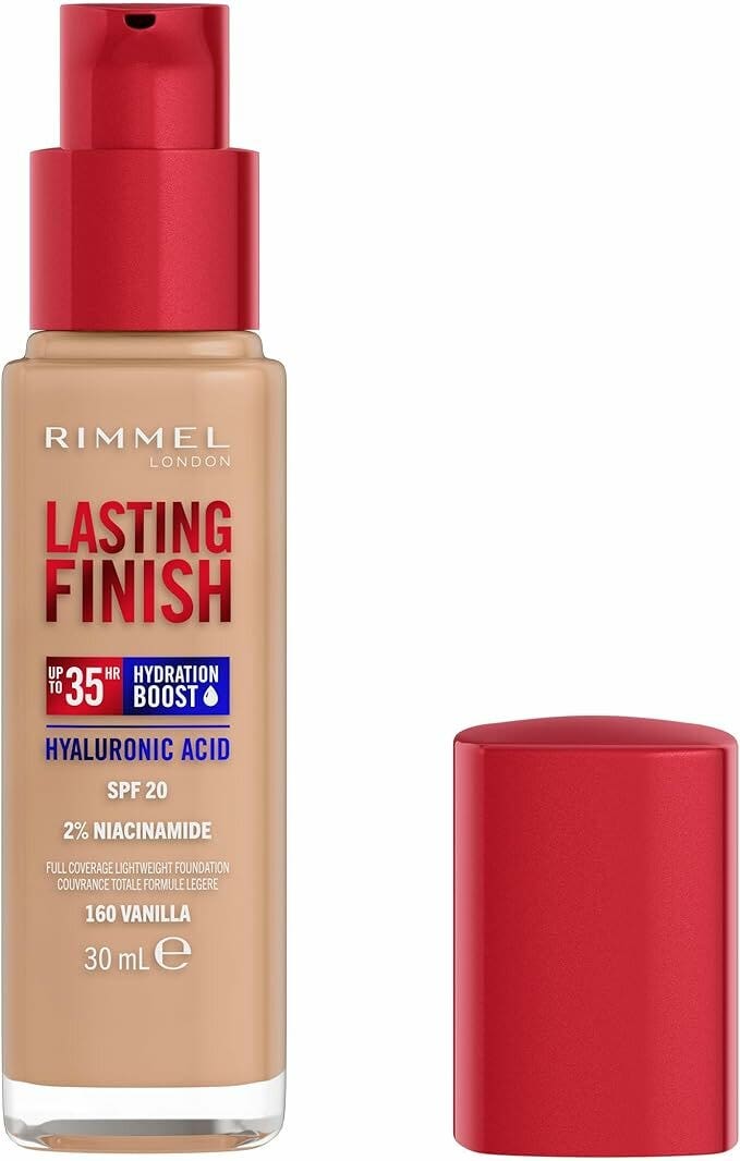 Rimmel Fondotinta Lasting Finish 35h Con Acido Ialuronico 160 Vanilla 30ml