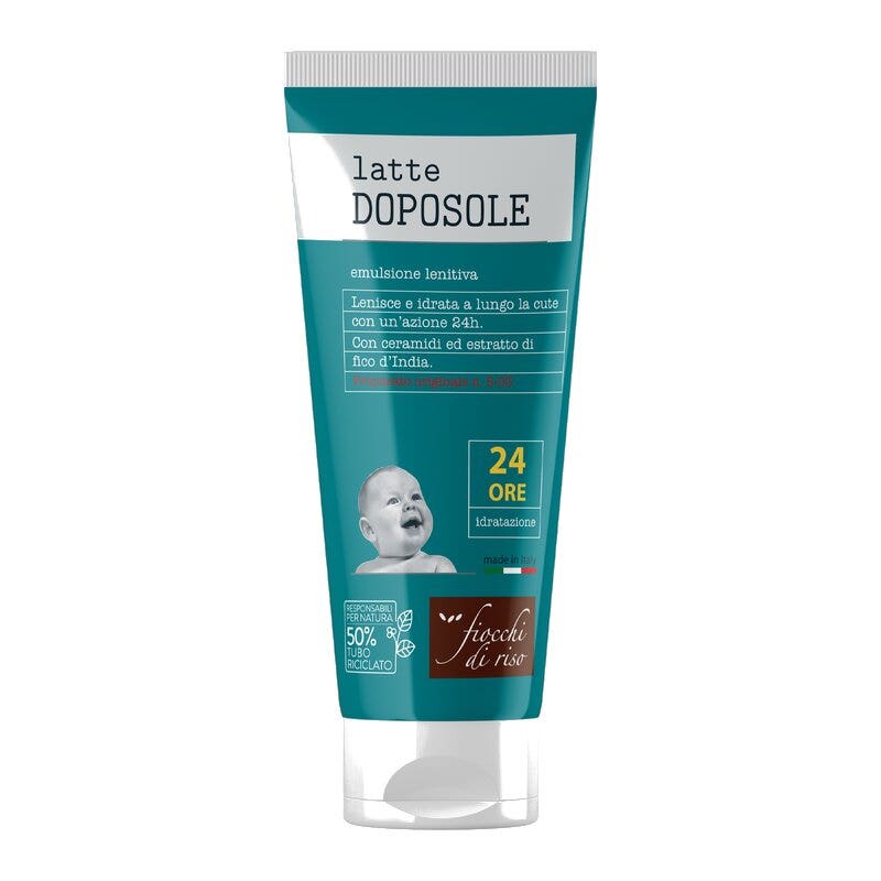 Fiocchi Di Riso Lait Après-Soleil Émulsion Apaisante et Hydratante pour Enfants 140 ml