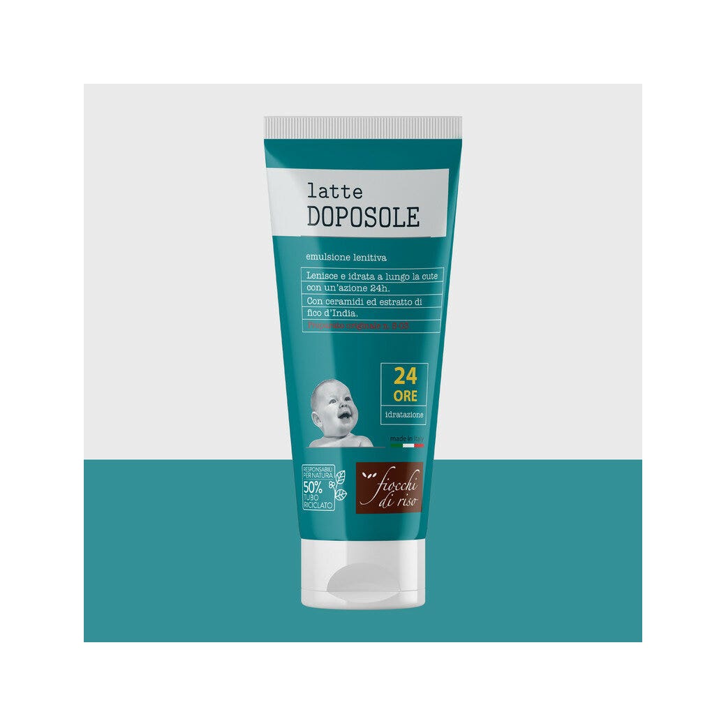 Fiocchi Di Riso Lait Après-Soleil Émulsion Apaisante et Hydratante pour Enfants 140 ml